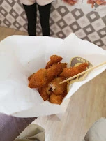 Chiken Strips and Bubble Tea Lychee
